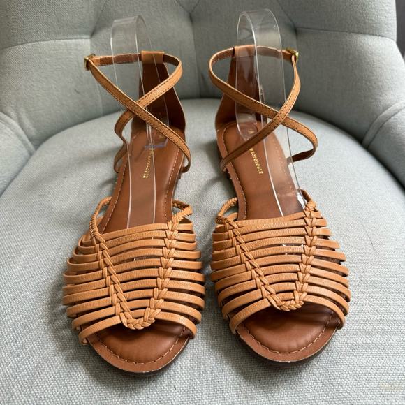 Anthropologie Edie Woven Sandals Women's 10 Strappy Coastal Beach - Picture 2 of 13